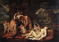 The Nurture of Bacchus classical painter Nicolas Poussin